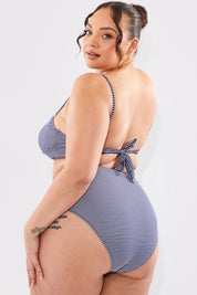 Sculpt And Control Stripe Balconette Bikini Top