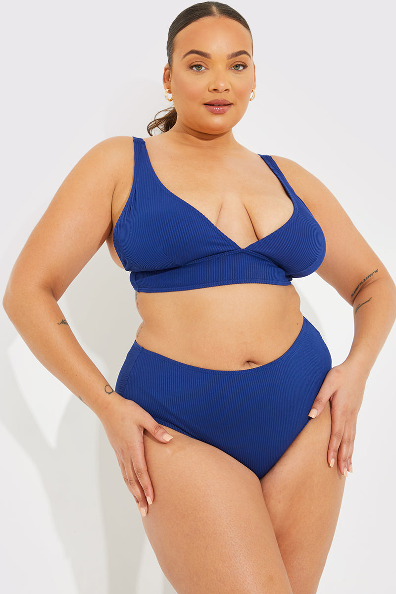 Contour Rib Bralette Bikini Top
