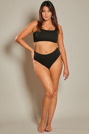 Contour Rib Square Neck Bikini Top