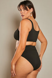 Contour Rib Square Neck Bikini Top
