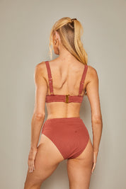 Contour Rib Halter Neck Bikini Top