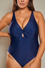 Sculpt And Control Tie Front Swimsuit
