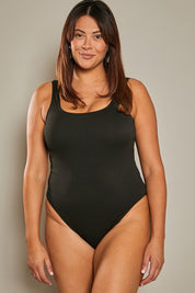 Contour Rib Scoop Neck Swimsuit