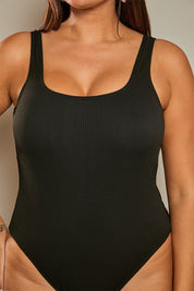 Contour Rib Scoop Neck Swimsuit