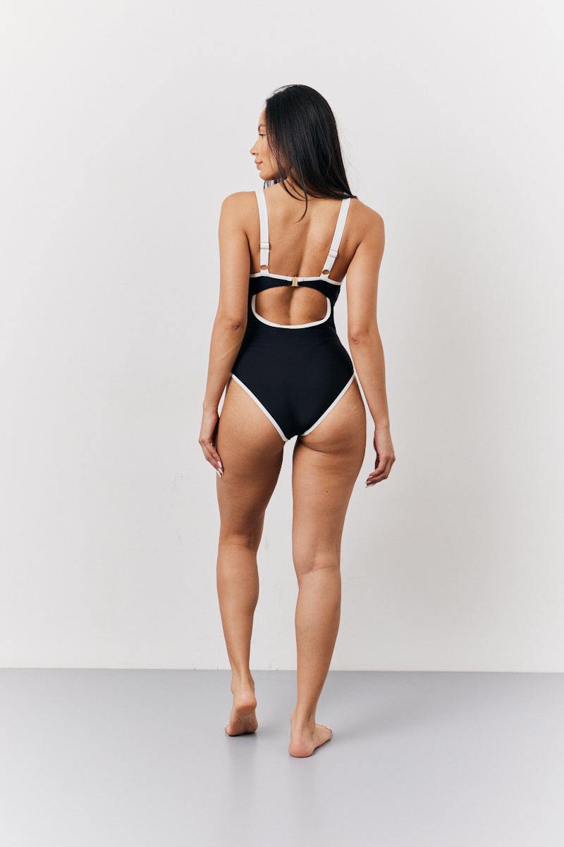 Black U Bar Swimsuit