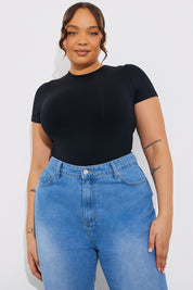 Crew Neck Short Sleeve Shaping Bodysuit