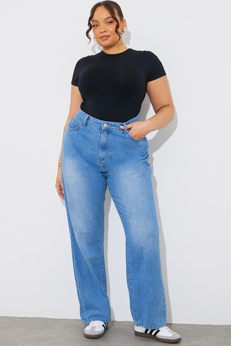 Crew Neck Short Sleeve Shaping Bodysuit