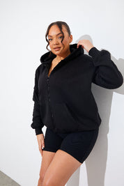 FITS EMBROIDED ZIP UP JERSEY JACKET 