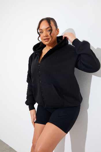 FITS EMBROIDED ZIP UP JERSEY JACKET 