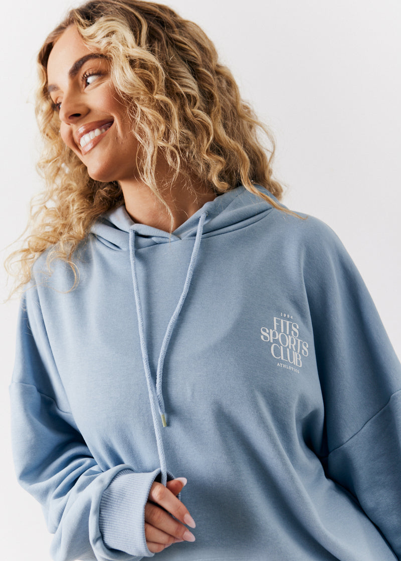 Fits Sports Club Graphic Oversized Hoodie