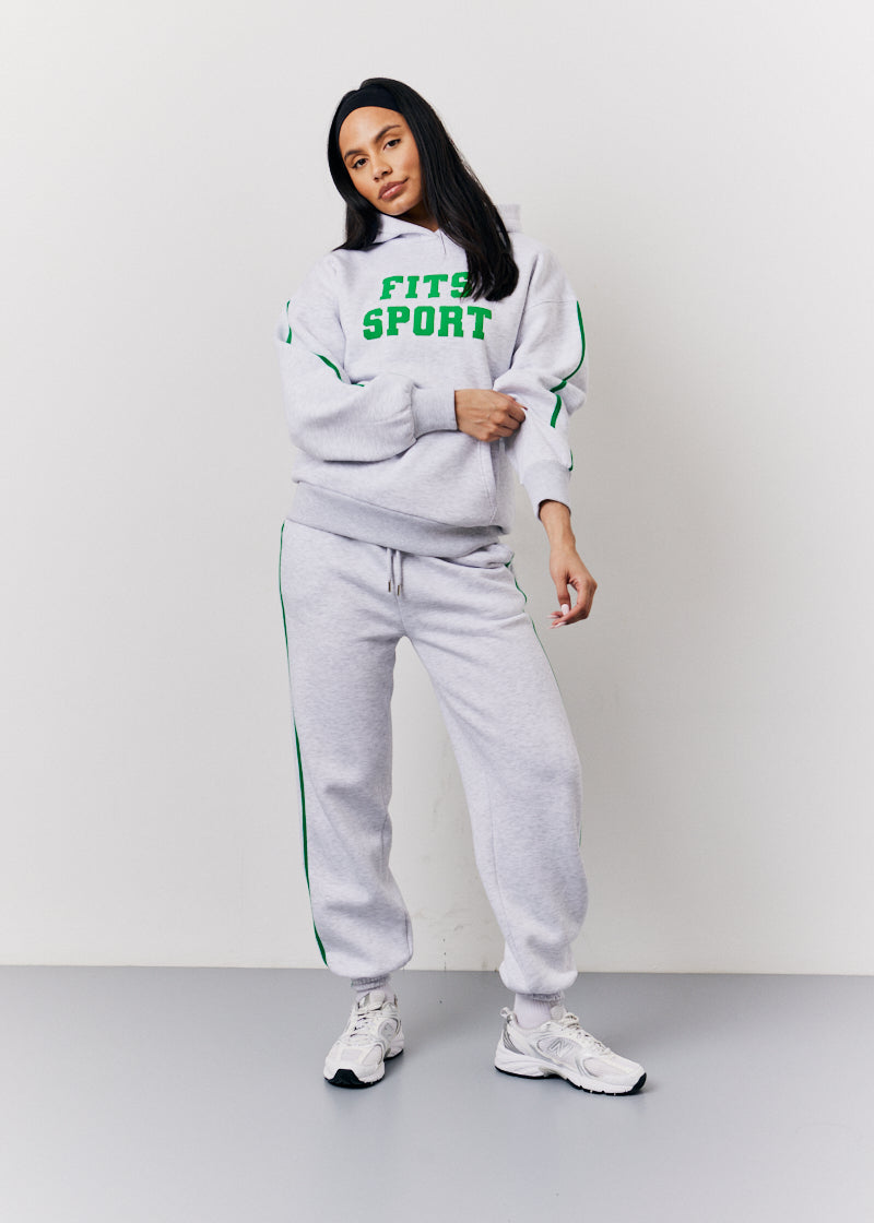 Grey Fits Sport Bubble Print Hoodie