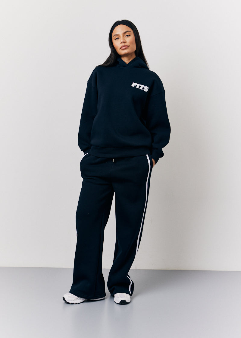Navy Fits Bubble Print Hoodie