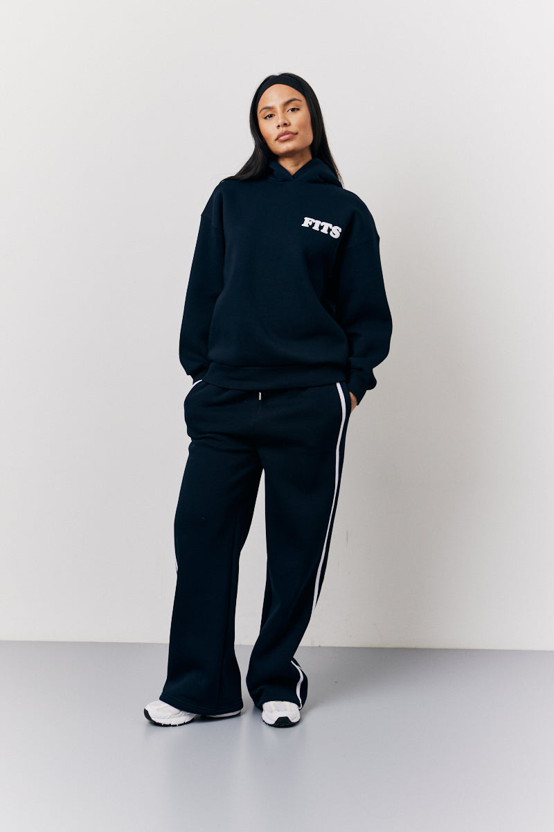 Navy Fits Bubble Print Hoodie