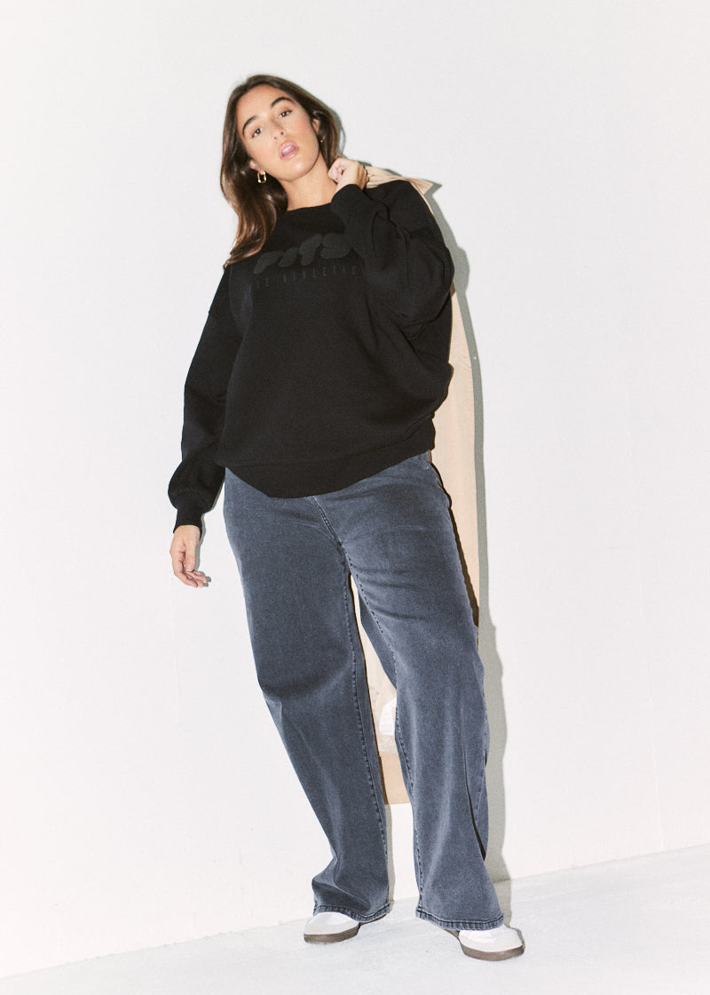 Fits Printed Crew Neck Sweatshirt