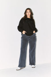 Fits Printed Crew Neck Sweatshirt