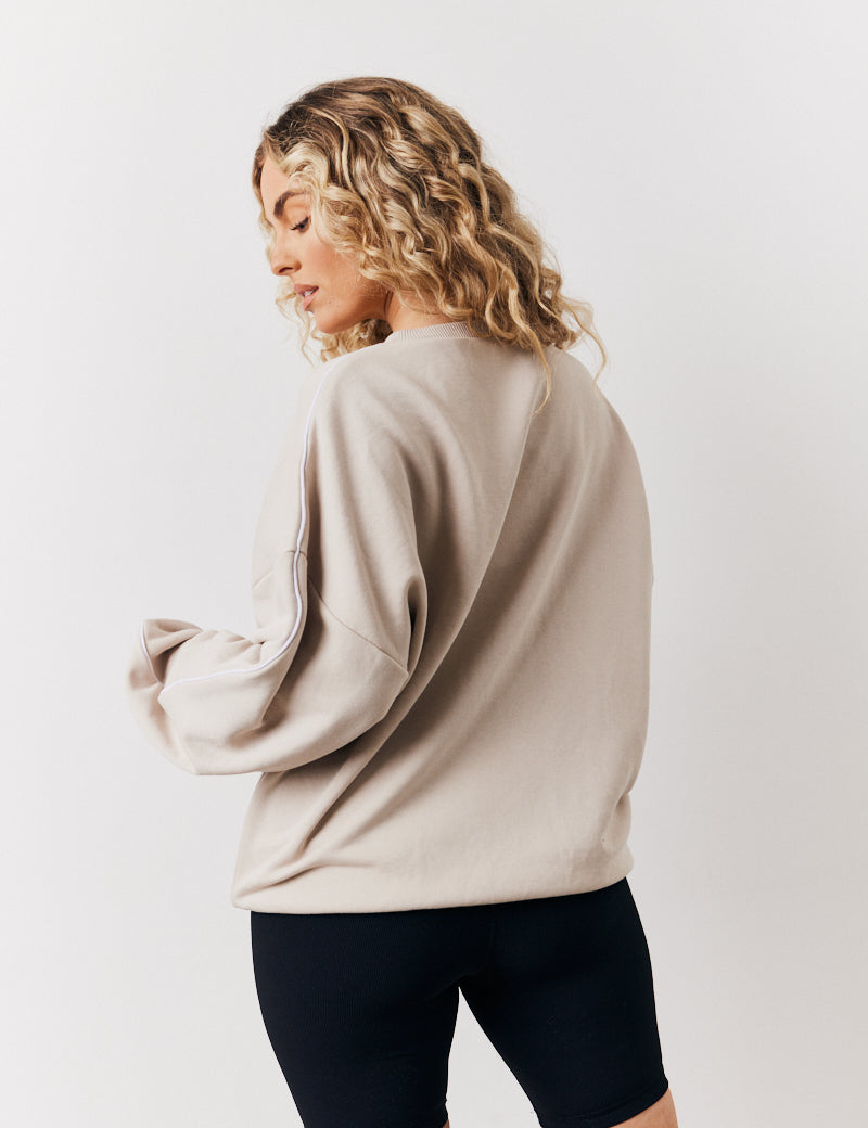 Stone Fit Leisure Club Graphic Oversized Sweatshirt