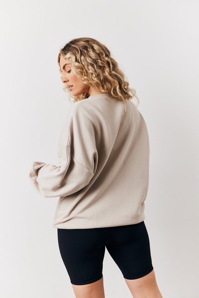 Stone Fit Leisure Club Graphic Oversized Sweatshirt
