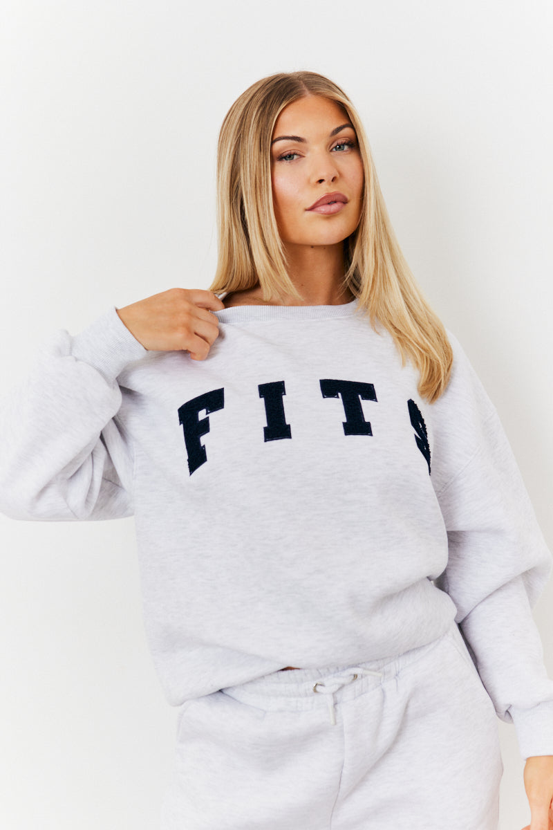 Crew Neck Embroidered Sweater
