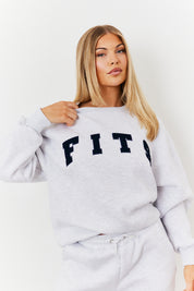Crew Neck Embroidered Sweater