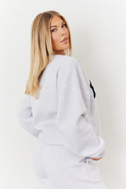 Crew Neck Embroidered Sweater