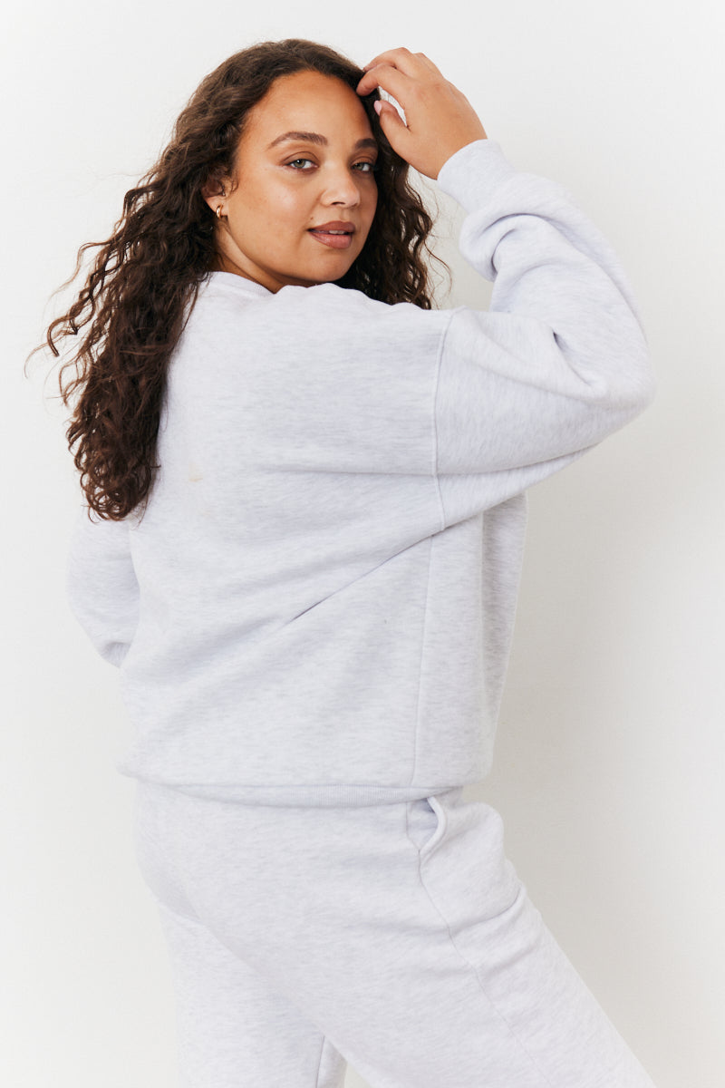 Crew Neck Embroidered Sweater