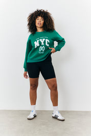 NYC Printed Varsity Sweatshirt