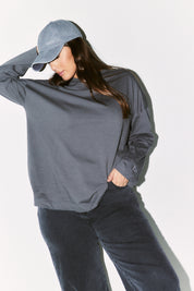 Fits Embroidered Crew Neck Long Sleeve T-Shirt