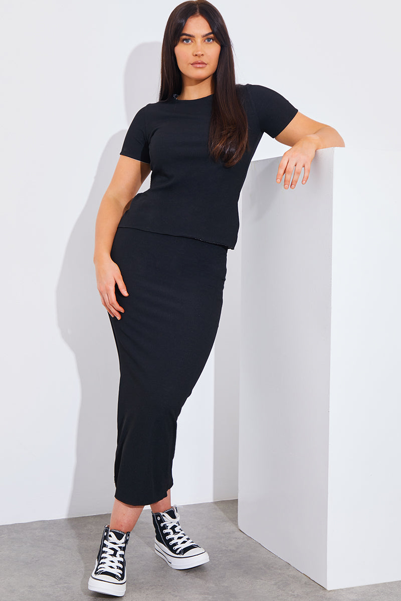 Short Sleeve Stripe Reversible Co-Ord Top