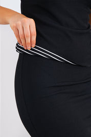 Short Sleeve Stripe Reversible Co-Ord Top