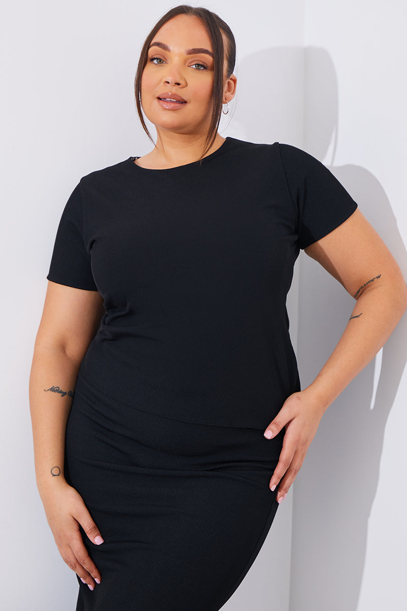 Short Sleeve Stripe Reversible Co-Ord Top