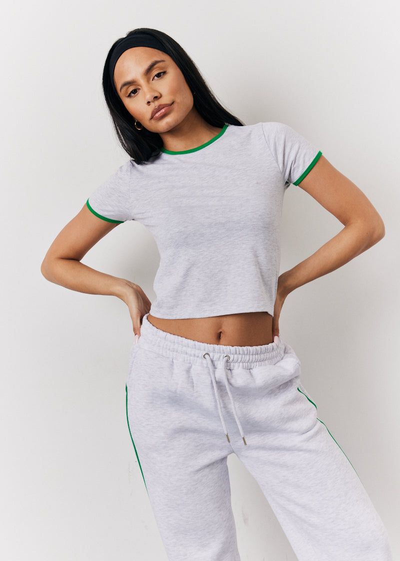 Grey Fits 90'S Crew Neck T Shirt