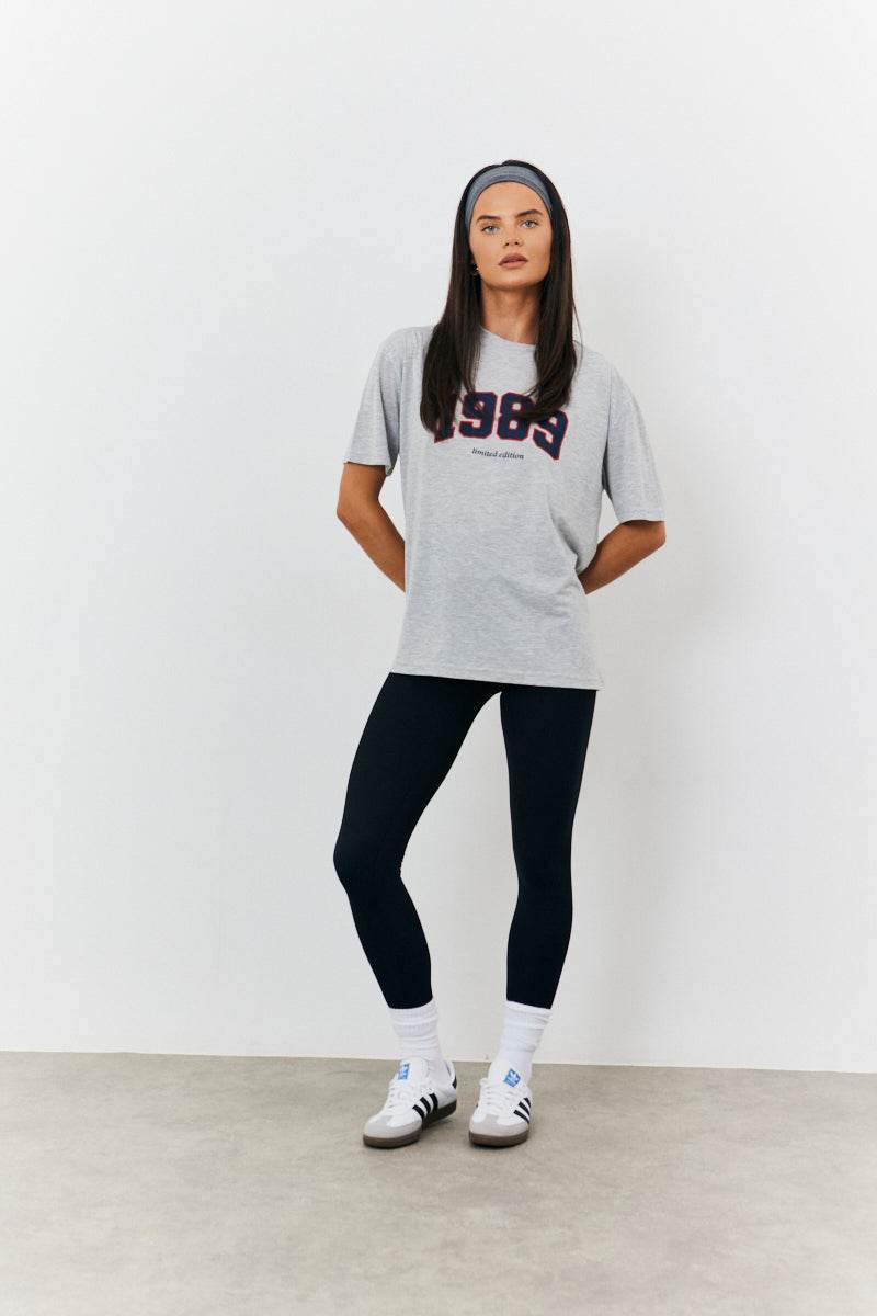 1989 Printed Crew Neck Graphic T-Shirt - InTheStyle