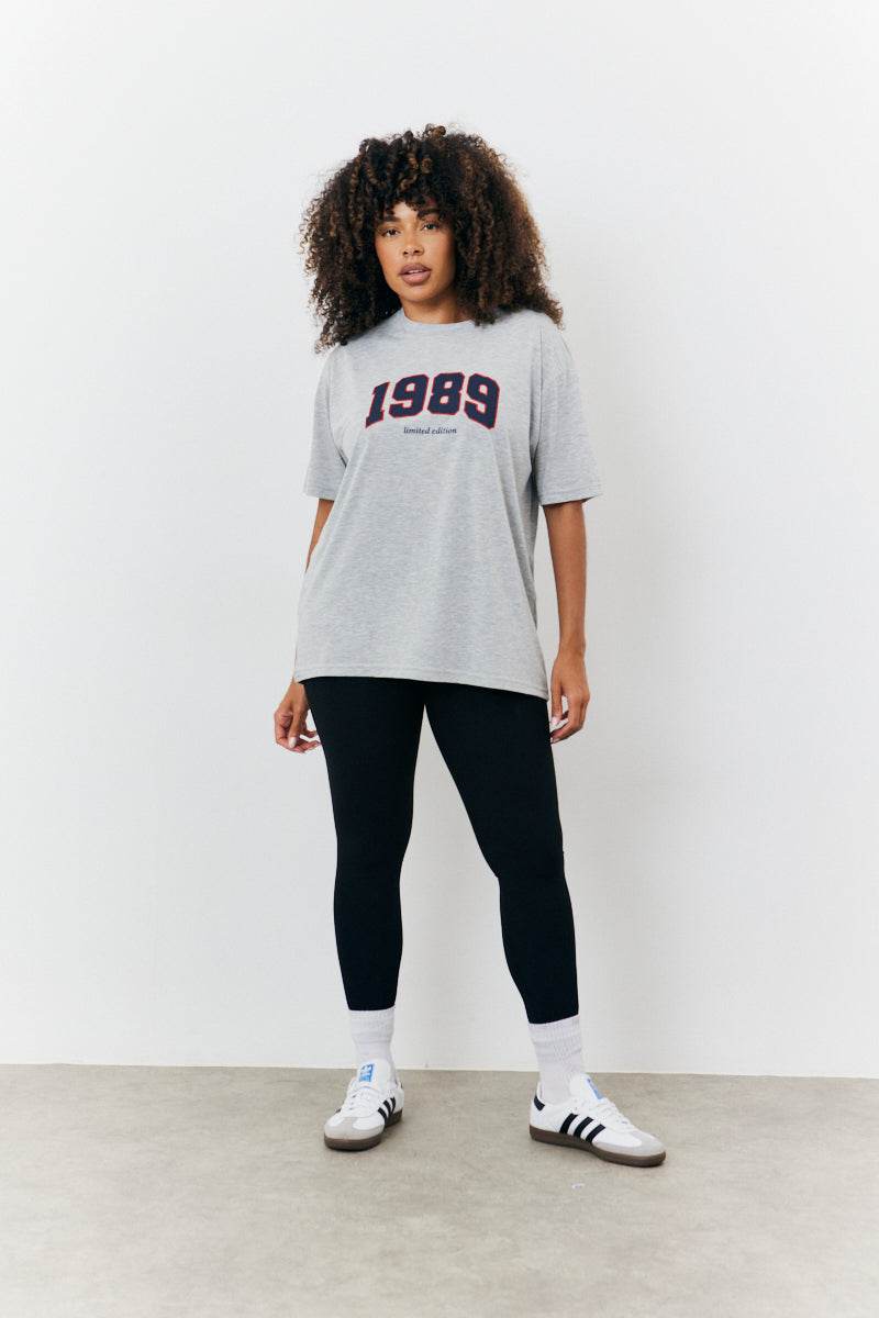 1989 Printed Crew Neck Graphic T-Shirt - InTheStyle