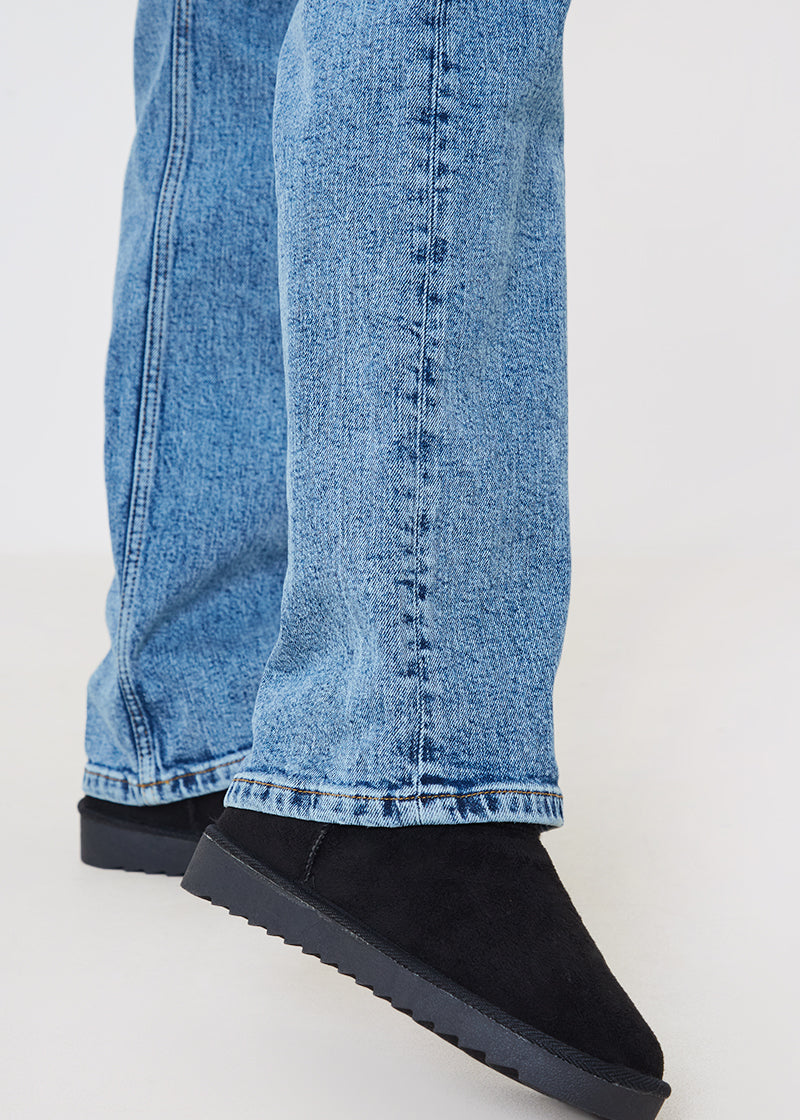 Wide Fit Faux Fur Ankle Boot