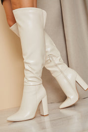 Pu Knee High Boots