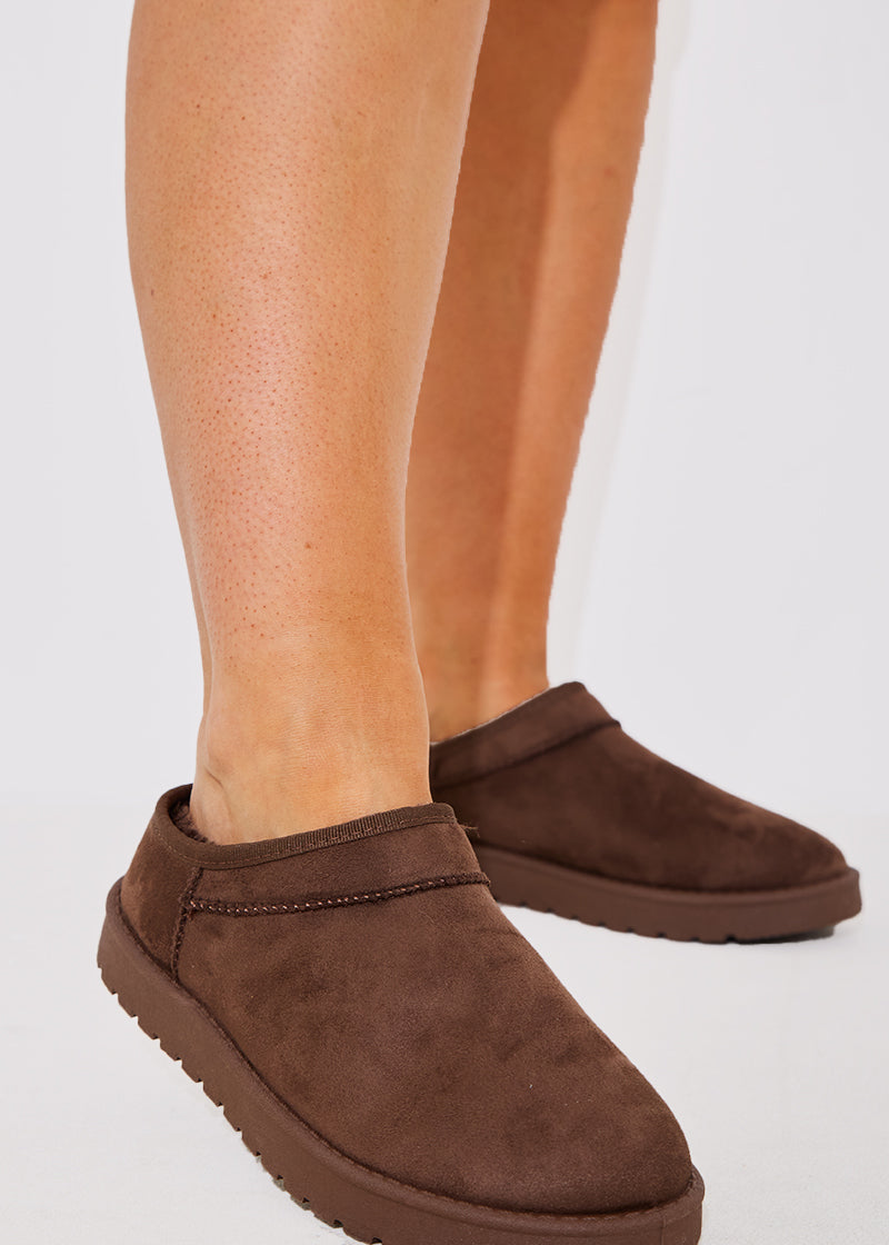 Faux Suede Flat Shoe