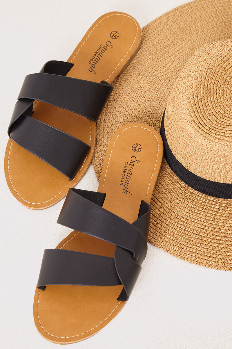 Interlock Strap Flat Sandal