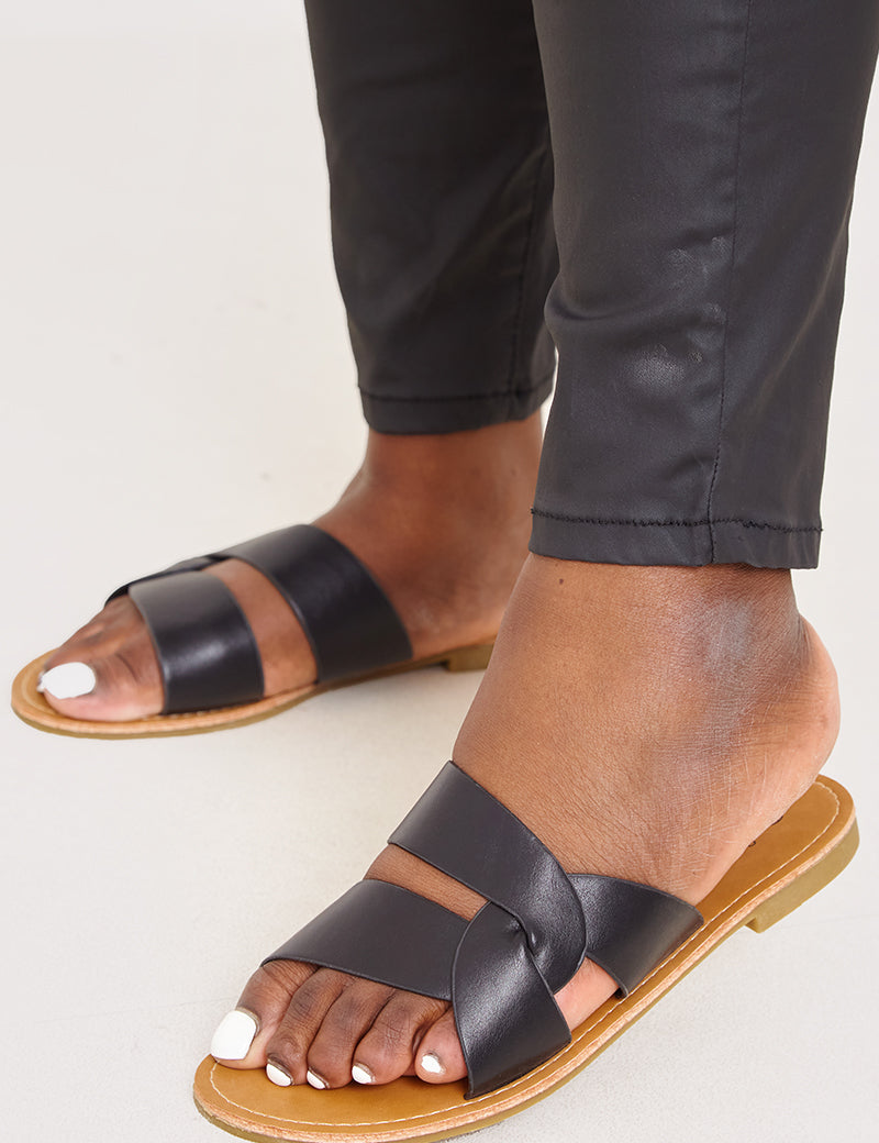 Interlock Strap Flat Sandal