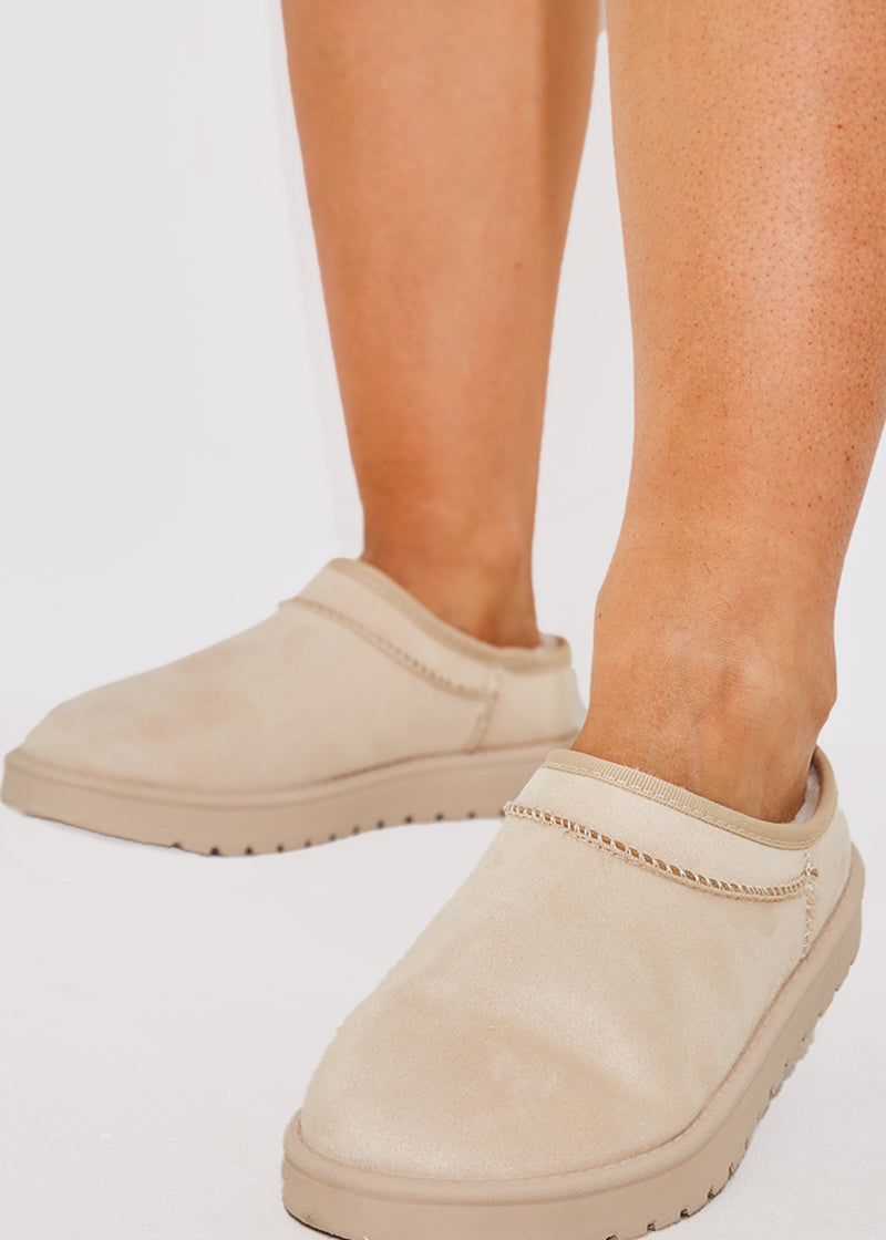 Faux Suede Flat Shoe
