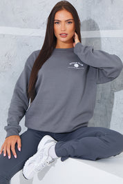 Active Graphic Oversized Sweatshirt