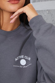 Active Graphic Oversized Sweatshirt