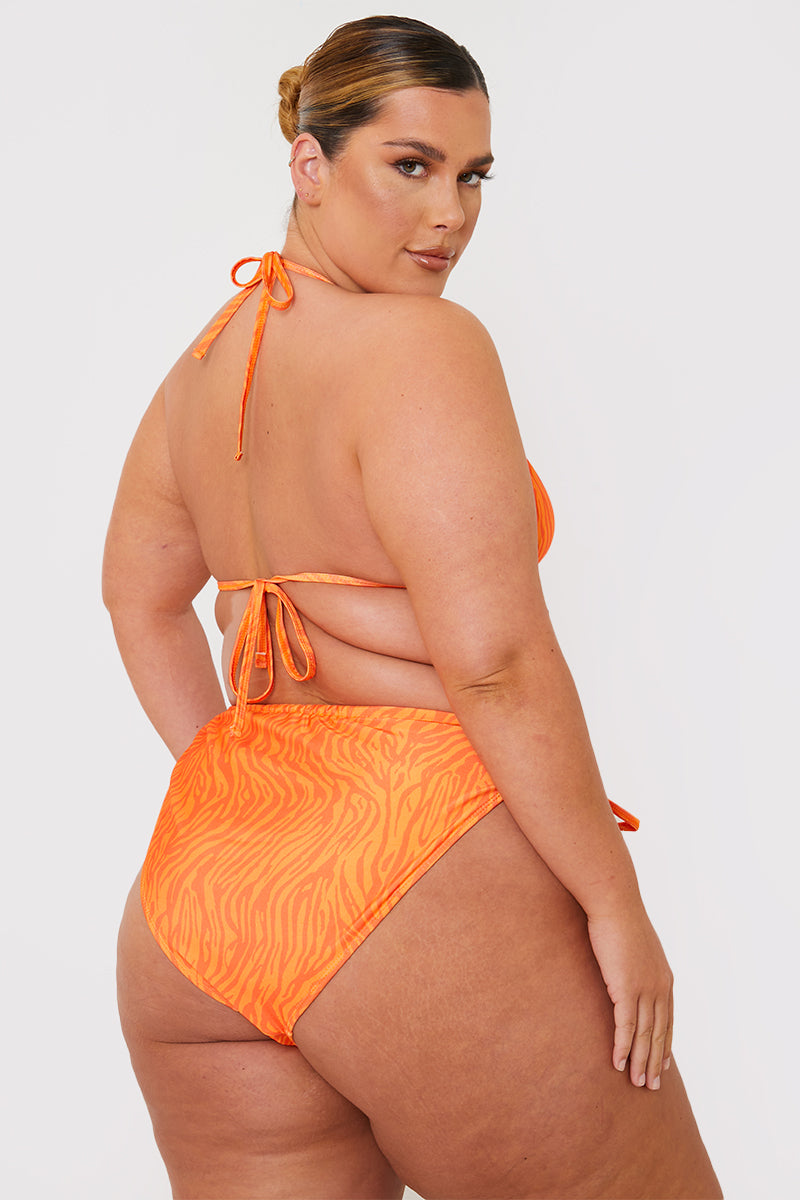 Zebra Print Bikini Bottoms