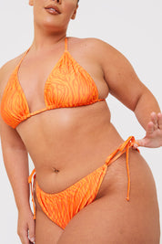 Zebra Print Bikini Bottoms