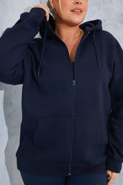 Oversized Zip Through Sweatshirt