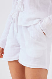 Linen Drawstring Shorts
