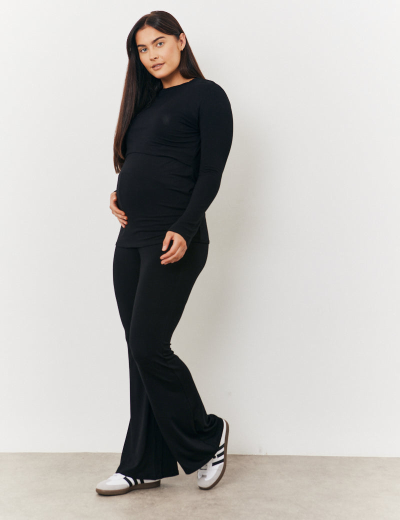 Maternity Kick Flare Leg Trouser