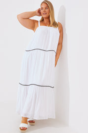 Embroidered Maxi Dress