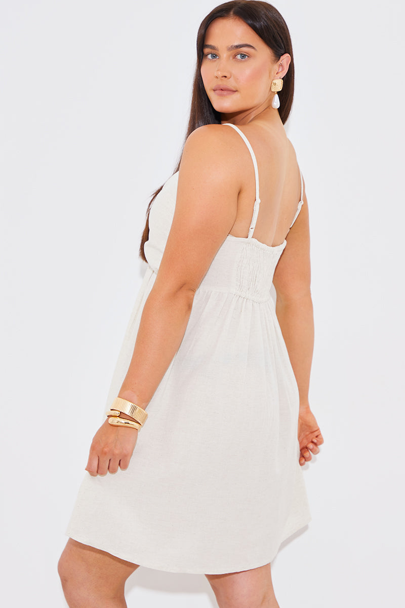 Strappy Twist Front Mini Dress