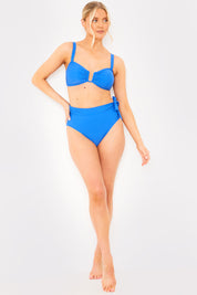 Tie Detail High Waist Bikini Bottoms