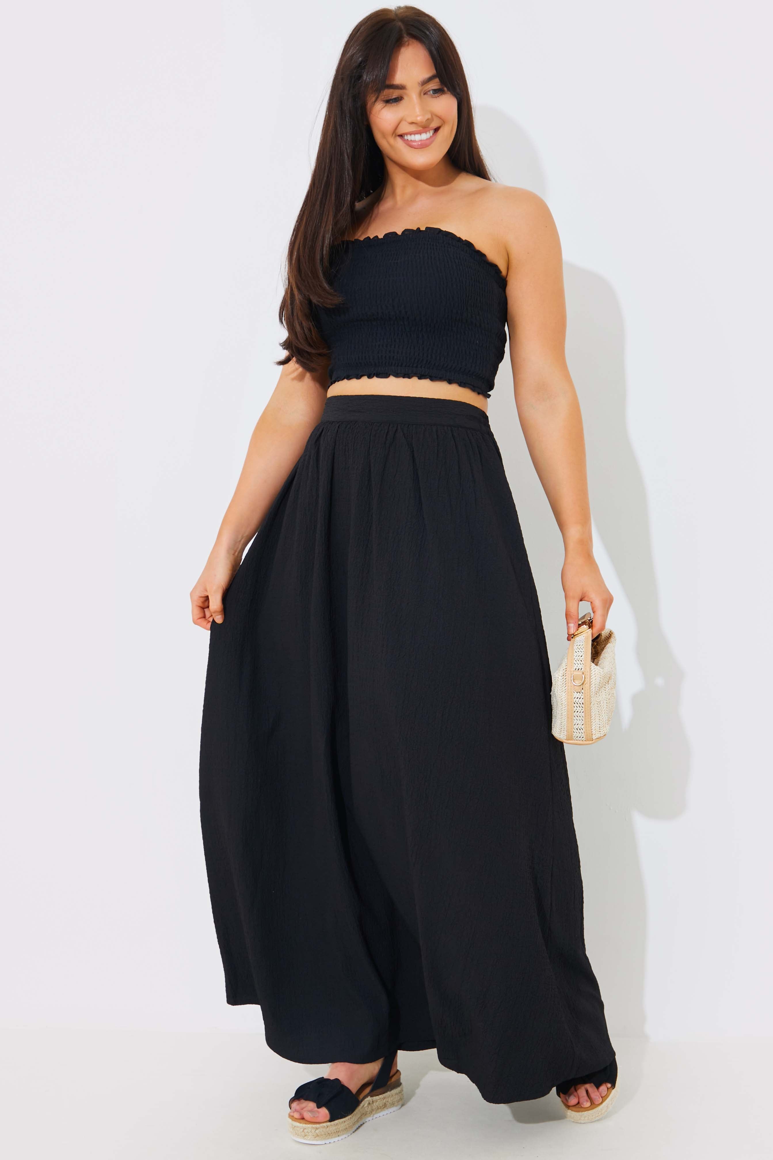 Woven Maxi Skirt